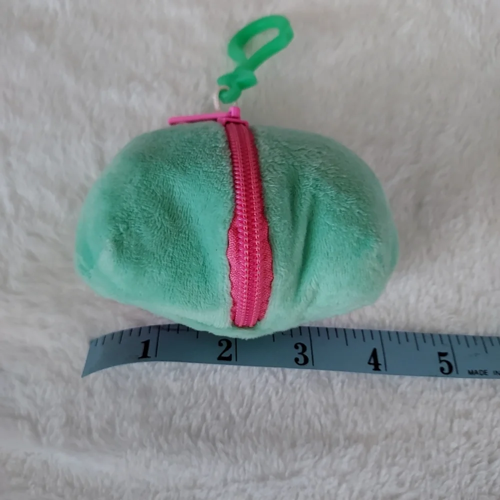 Radz Plusheez 2017 cute green mini bag clip on coin purse